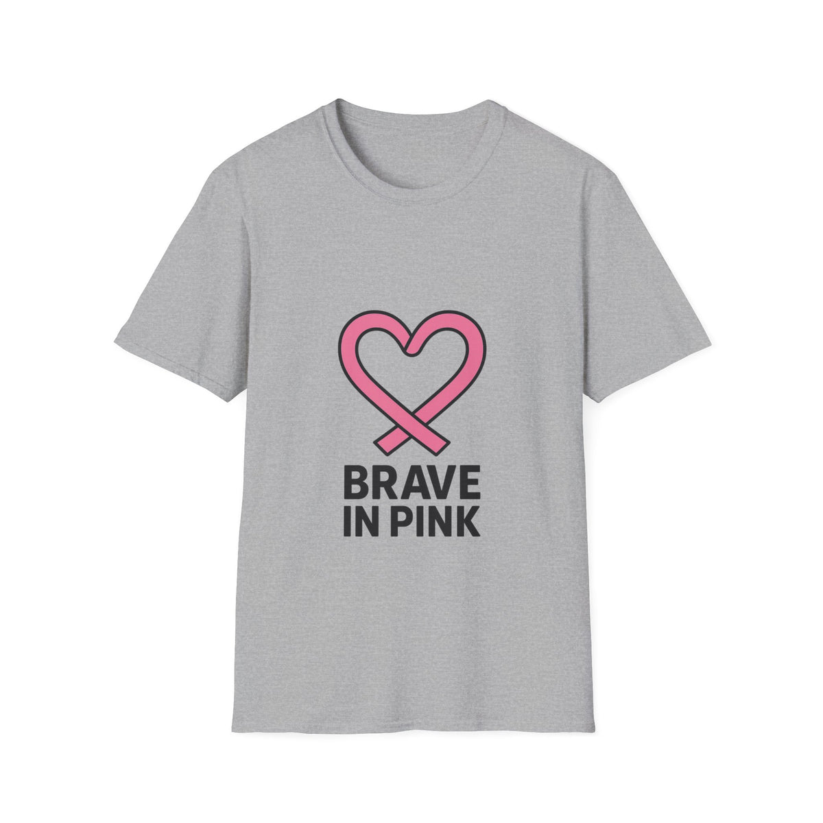 Brave in Pink T-Shirt — Breast Cancer Awareness Heart Tee - Trending Now - October 2026