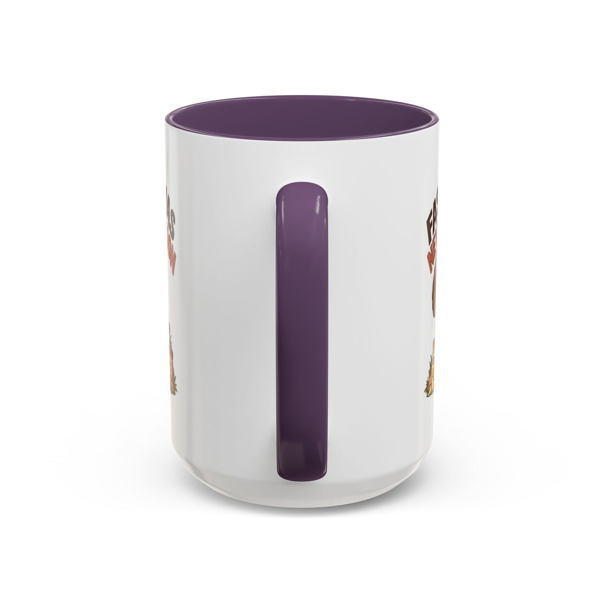 Funny And Witty "Fasting Was Never An Option" Accent Coffee Mug (11, 15oz)