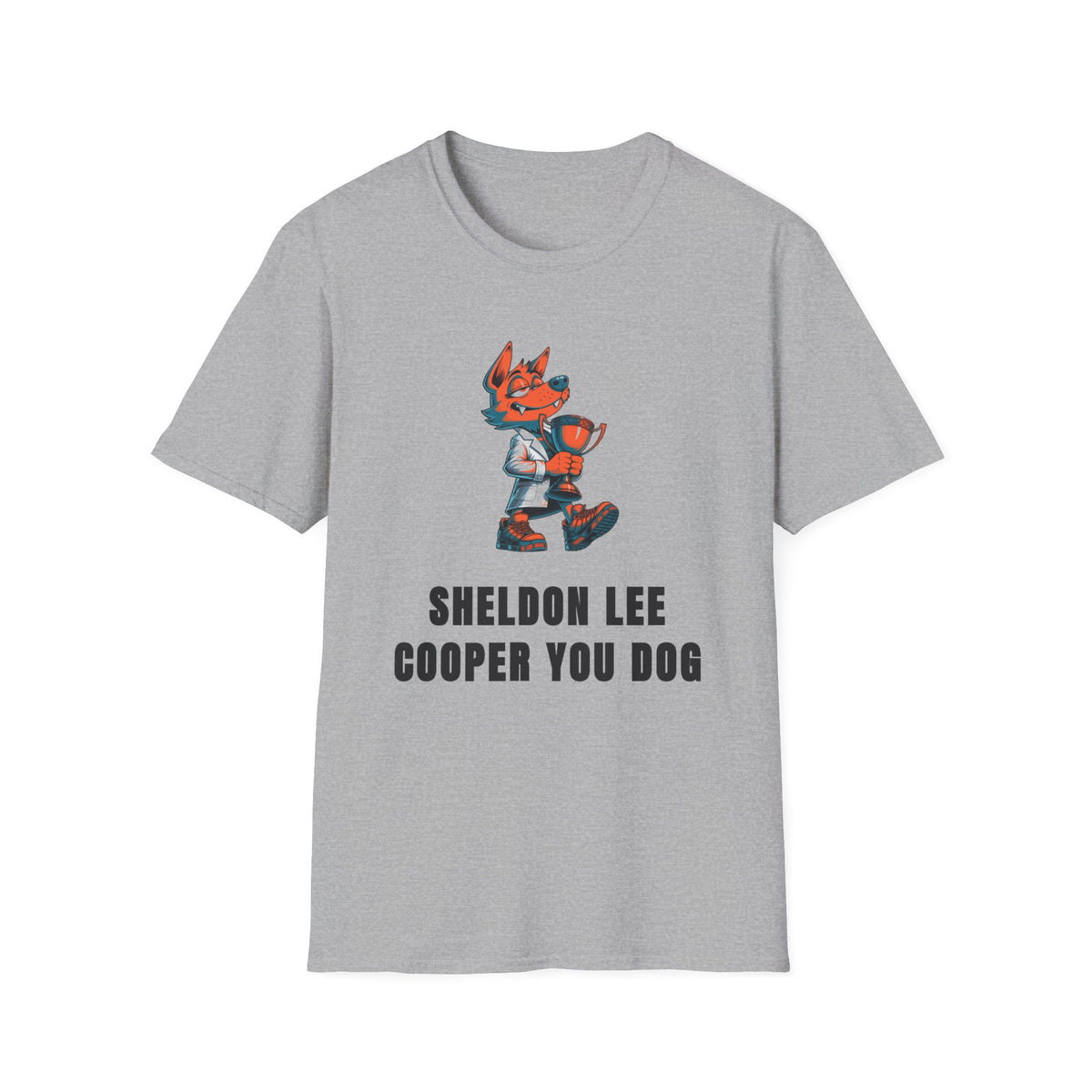 Cute Red Fox Graphic T-Shirt — "Sheldon Lee Cooper You Dog" - Trending Now - September 2026