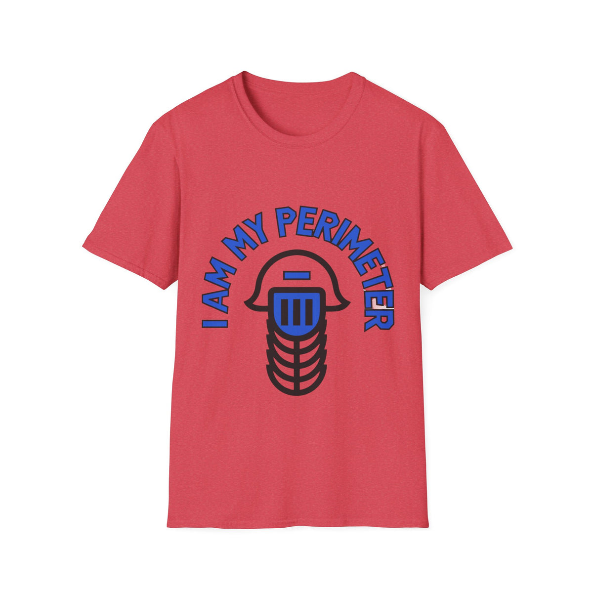 I Am My Perimeter Blue Jail Bars T-Shirt - Minimalist Graphic Quote Tee - Trending Now - September 2026