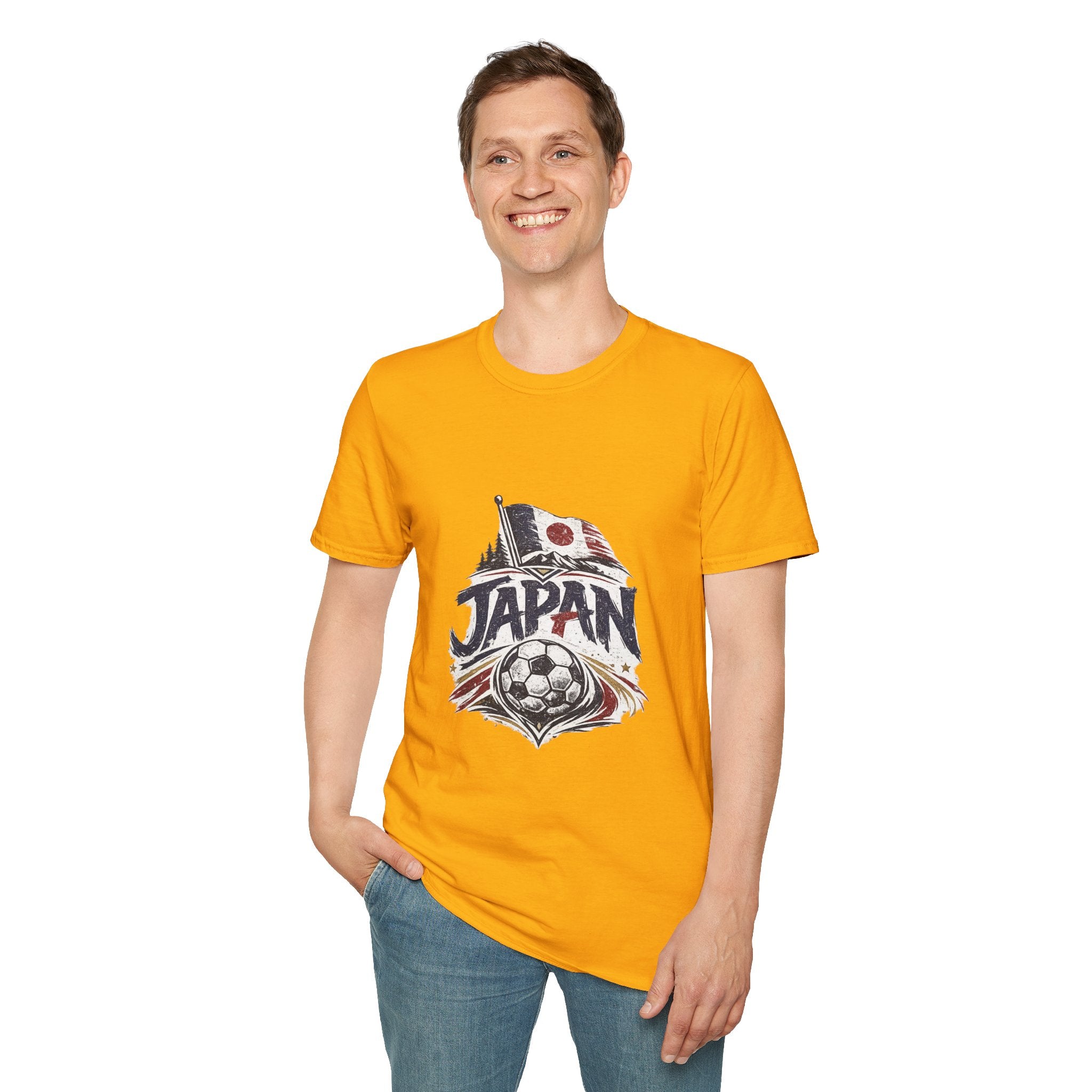 Japan Soccer T-Shirt – Vintage Flag & Crest Football Tee