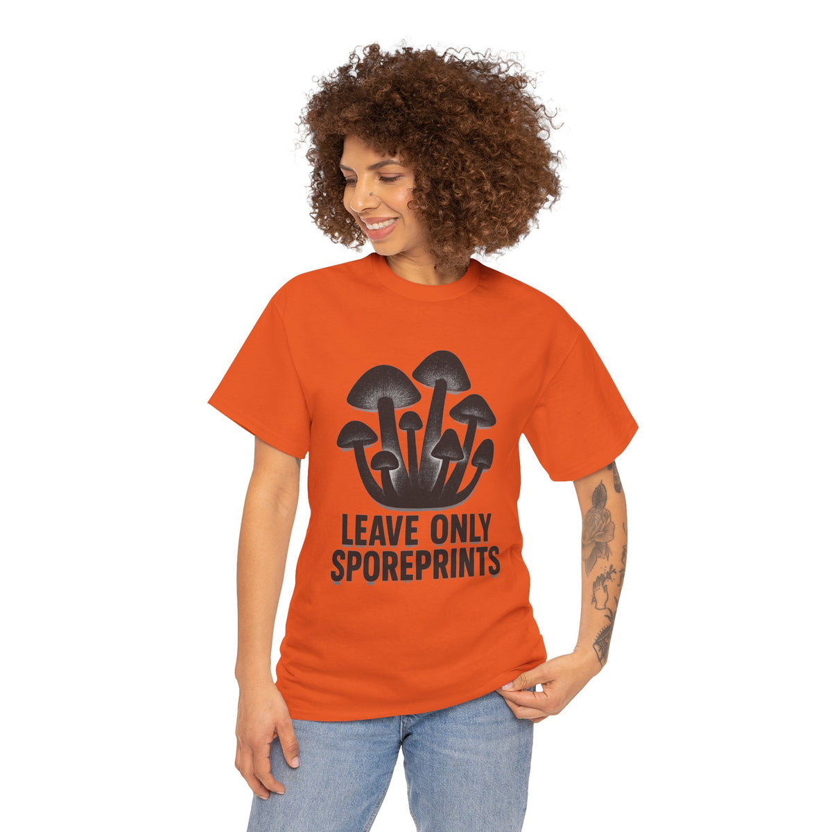 Mushroom Tee — "Leave Only Sporeprints" Eco Nature Graphic Shirt - Trending Now - August 2026