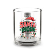 Christmas Glass Mug 10 oz Santa Mode Glass Mug - 10oz Holiday Christmas Coffee Cup