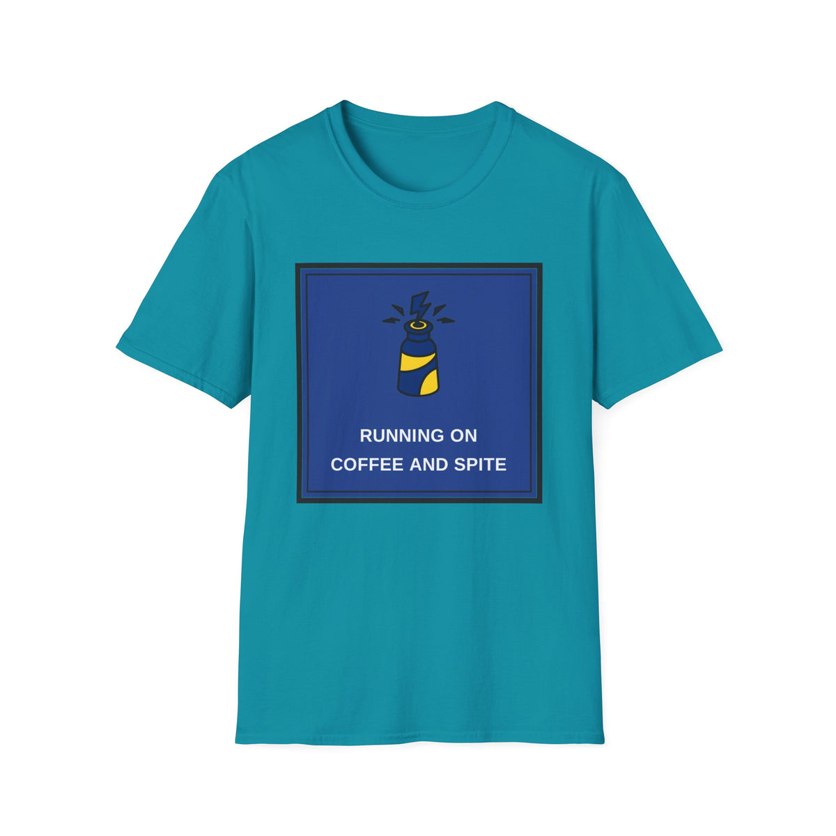 T-Shirt — Running on Coffee and Spite Graphic Tee - Trending Now - August 2026