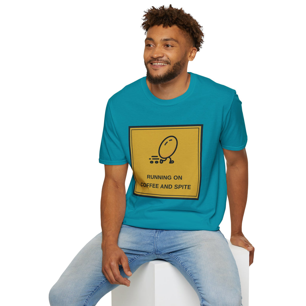 T-Shirt — Running On Coffee And Spite Graphic Tee - Trending Now - August 2026