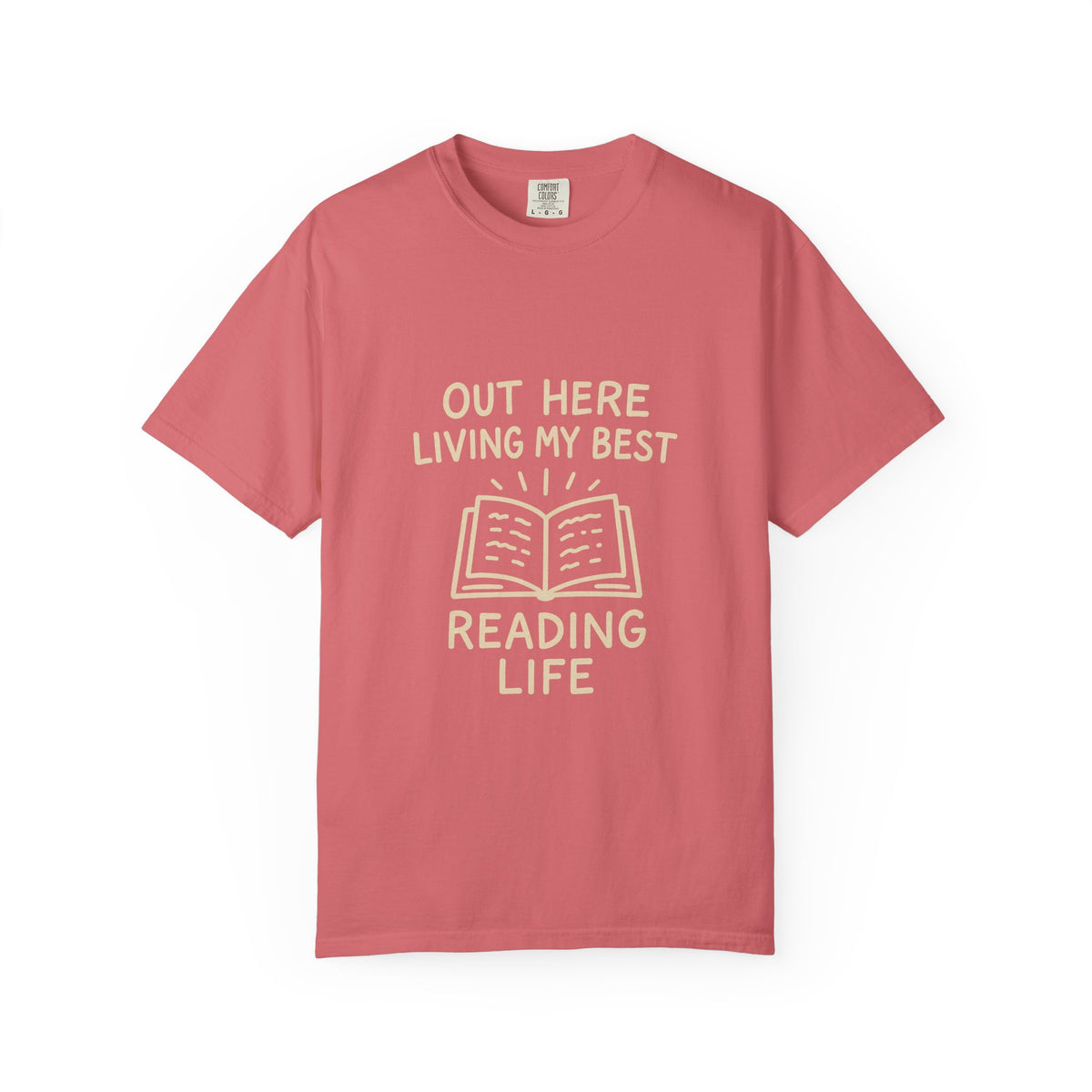 Reading Life T-Shirt — "Out Here Living My Best Reading Life" Book Lover Tee - Trending Now - October 2026