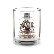 Capricorn Glass Mug — "My Standards Are High" Zodiac Coffee Cup, 10oz