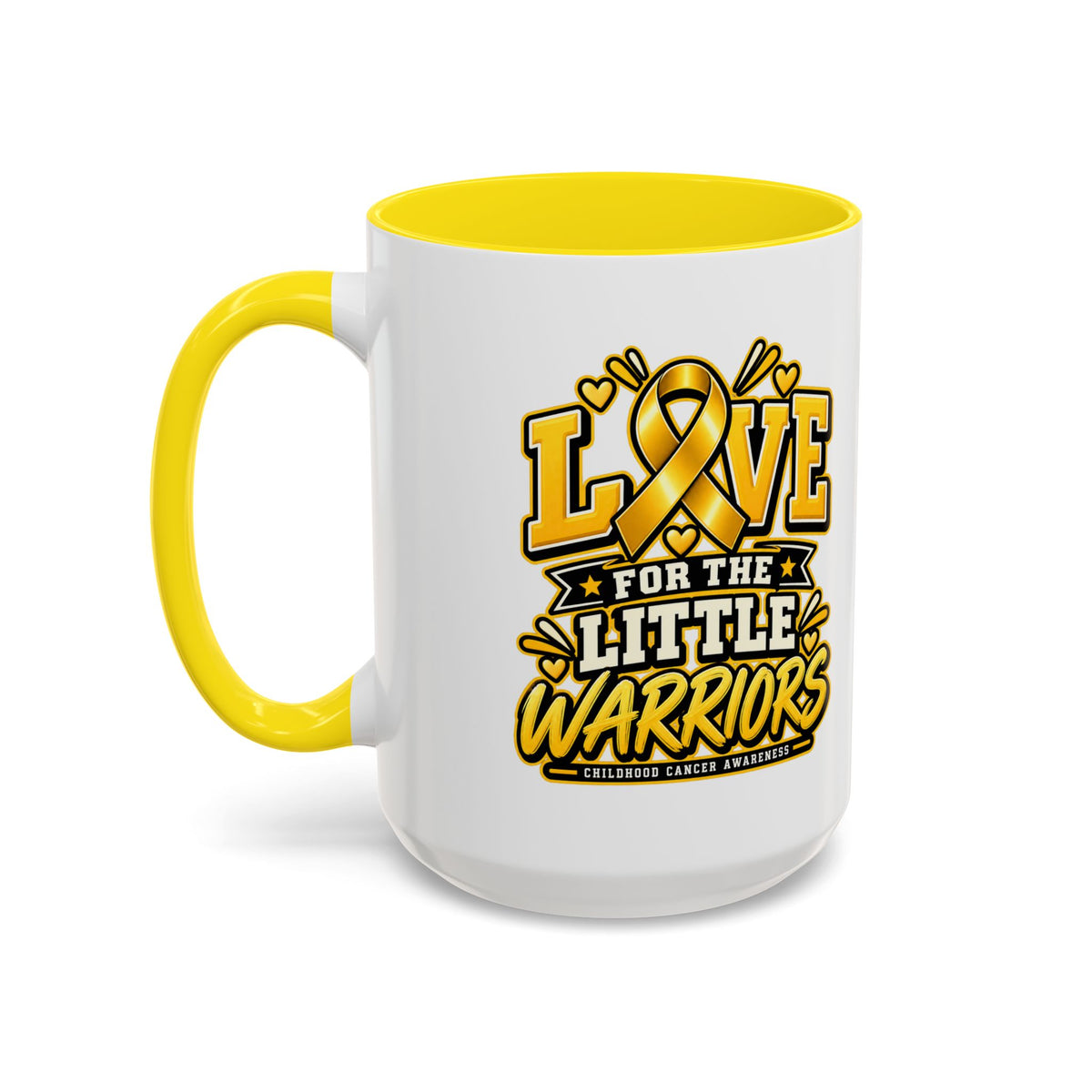 Coffee Mug — "Love for the Little Warriors" Childhood Cancer Awareness Accent Mug