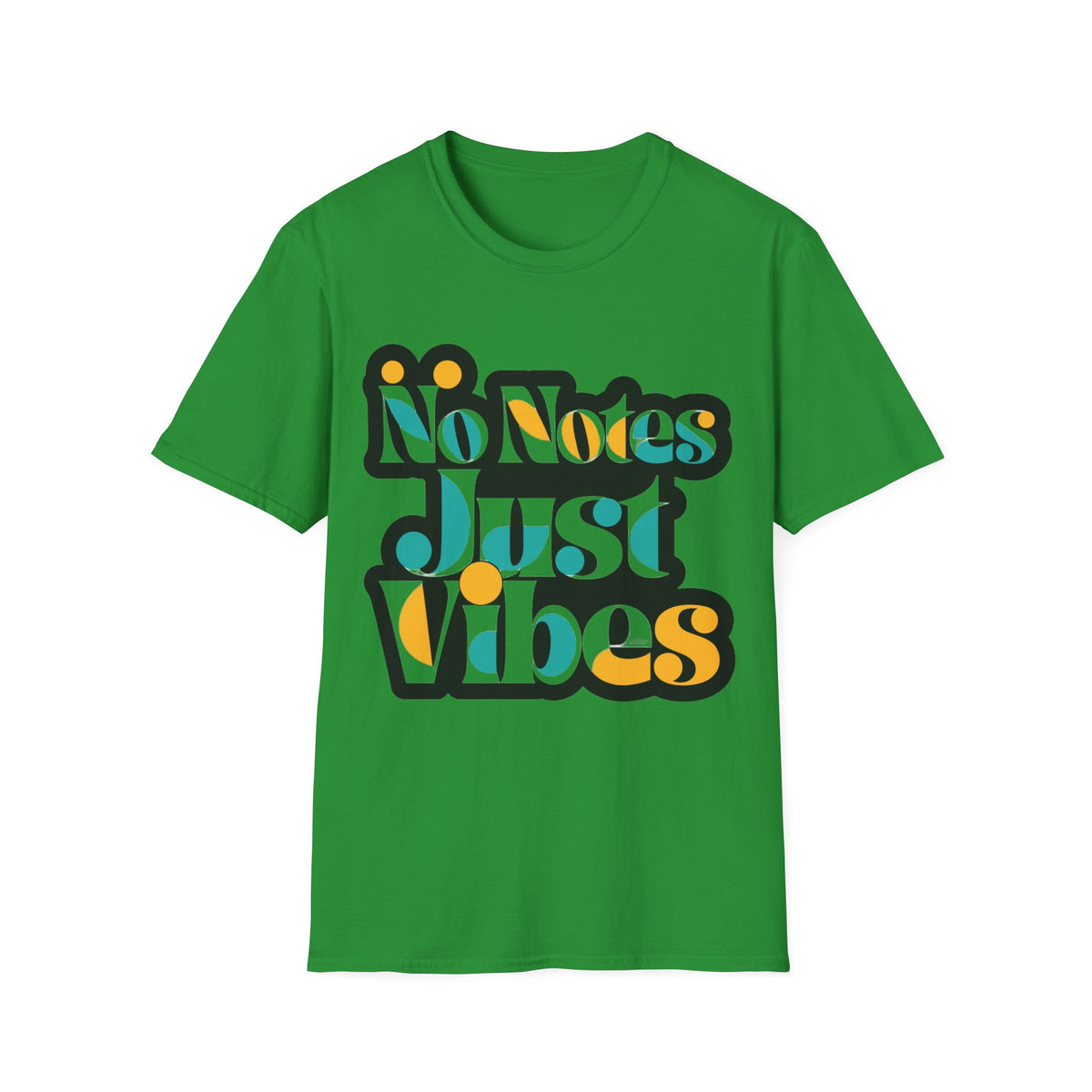 No Notes Just Vibes T-Shirt — Retro Groovy Graphic Tee for Relaxed, Music-Loving Casual Wear - Trending Now - August 2026