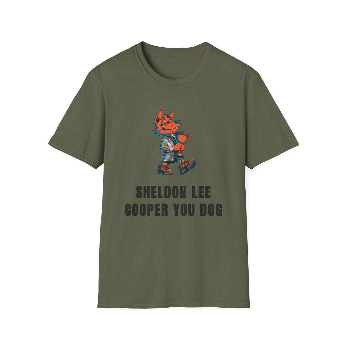 Cute Red Fox Graphic T-Shirt — "Sheldon Lee Cooper You Dog" - Trending Now - September 2026