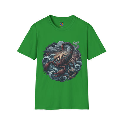 Scorpion Wave T-Shirt — Nautical Tattoo-Inspired Sea Scorpion Design