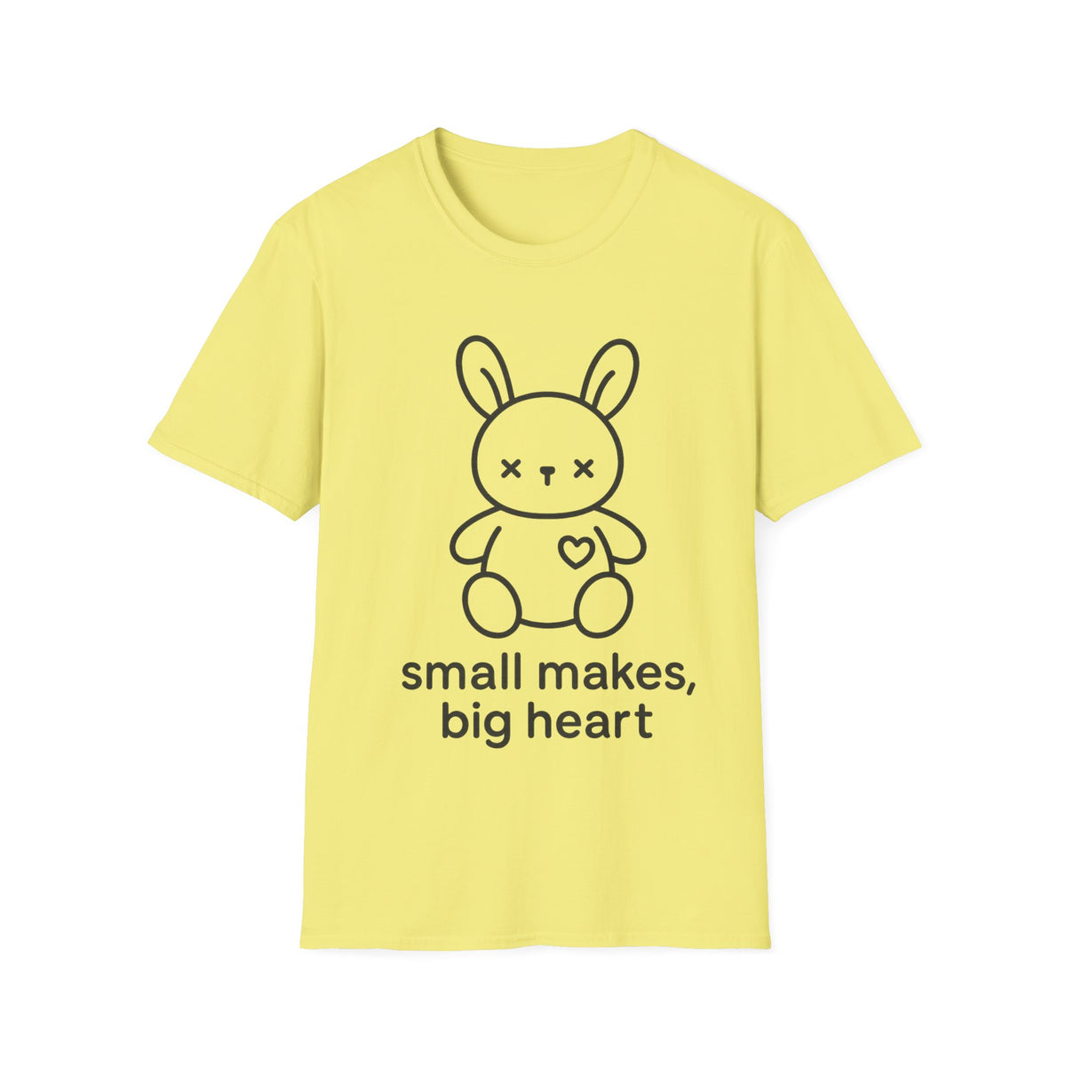 "Small Makes, Big Heart" Cute Amigurumi Bunny Tee - Crafting Crochet Yarn Lover White T-Shirt - Trending Now - September 2026