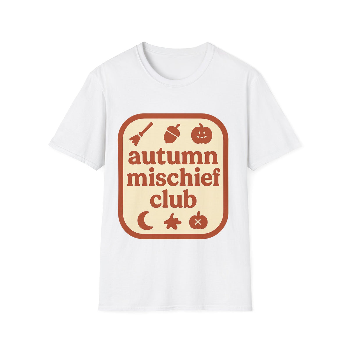 Autumn Mischief Club T-Shirt — Cozy Fall Graphic Tee - Trending Now - August 2026