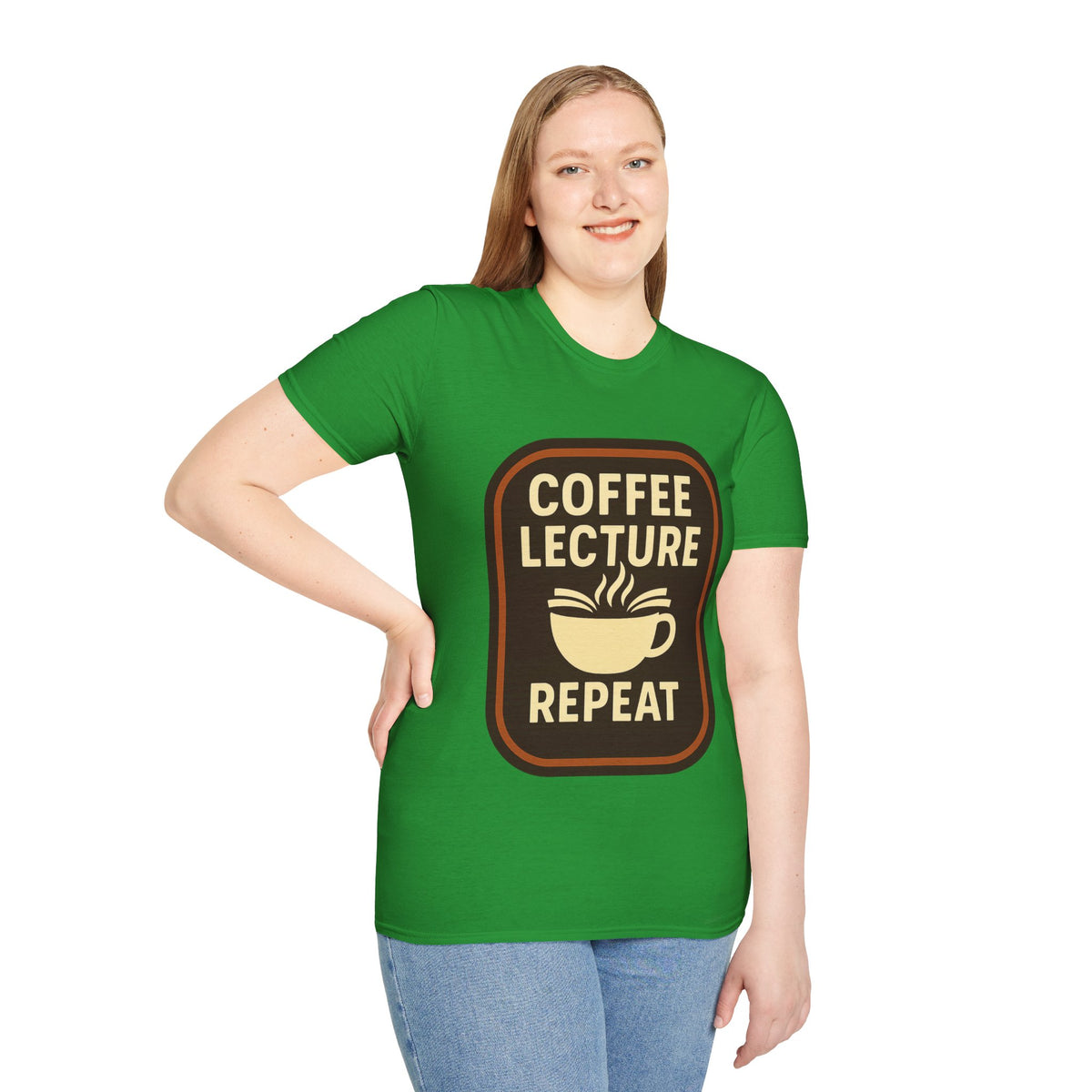 Coffee Lecture Repeat T‑Shirt — Funny Professor Coffee Tee for Teachers & Students - Trending Now - August 2026