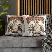 Funny Goose Pillowcase — "Manners Were Never An Option" Decorative Throw Pillow Cover