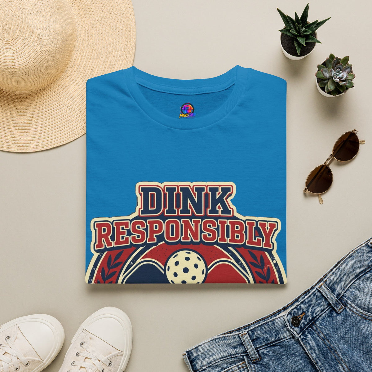 Pickleball T‑Shirt — "Dink Responsibly" Vintage Pickleball Club Tee