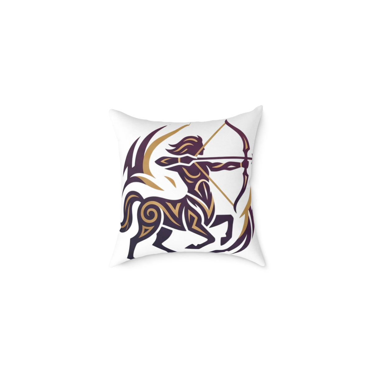 Sagittarius Zodiac Archer Square Poly Canvas Pillow