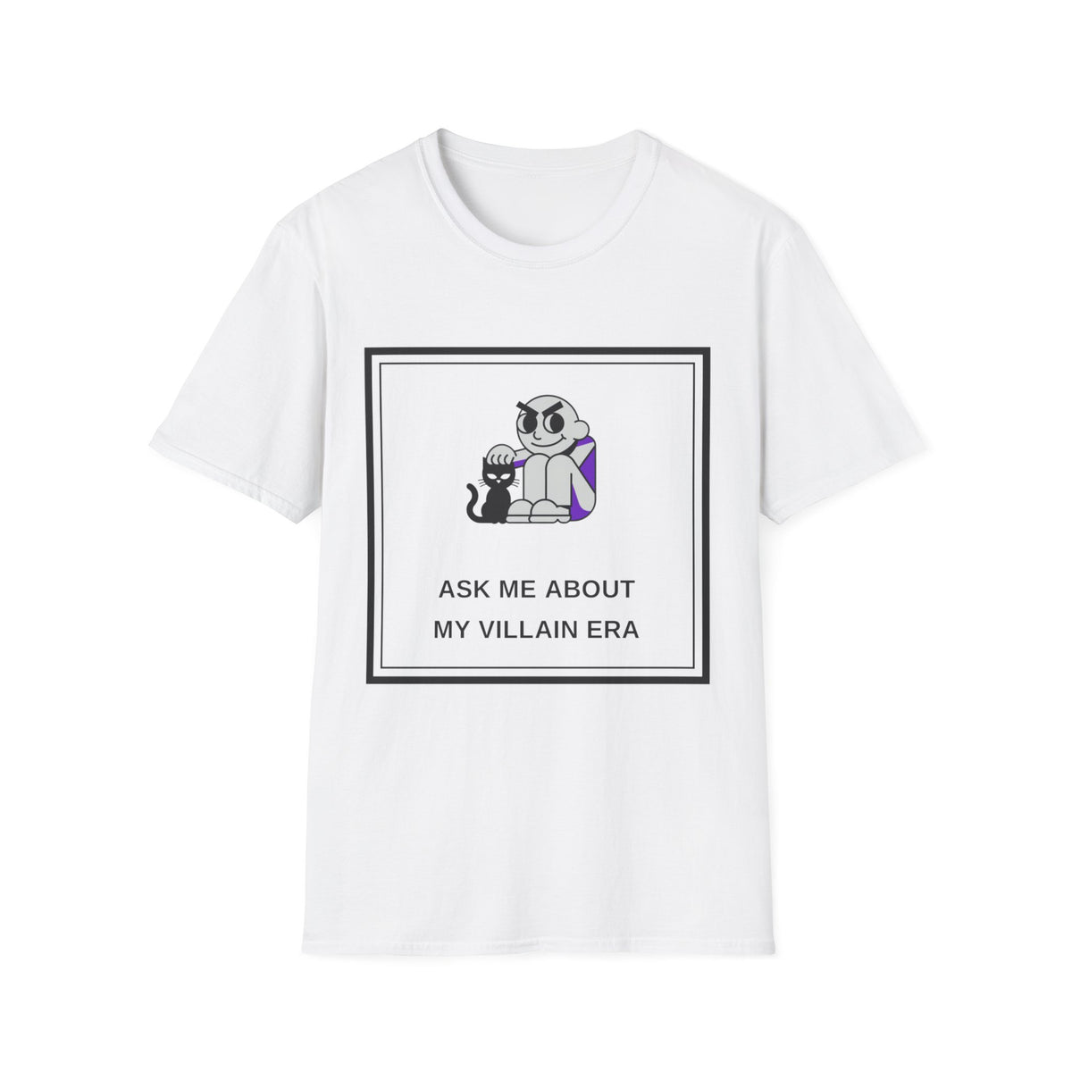T-Shirt — "Ask Me About My Villain Era" Graphic Tee (Cute Villain Skull Design) - Trending Now - August 2026