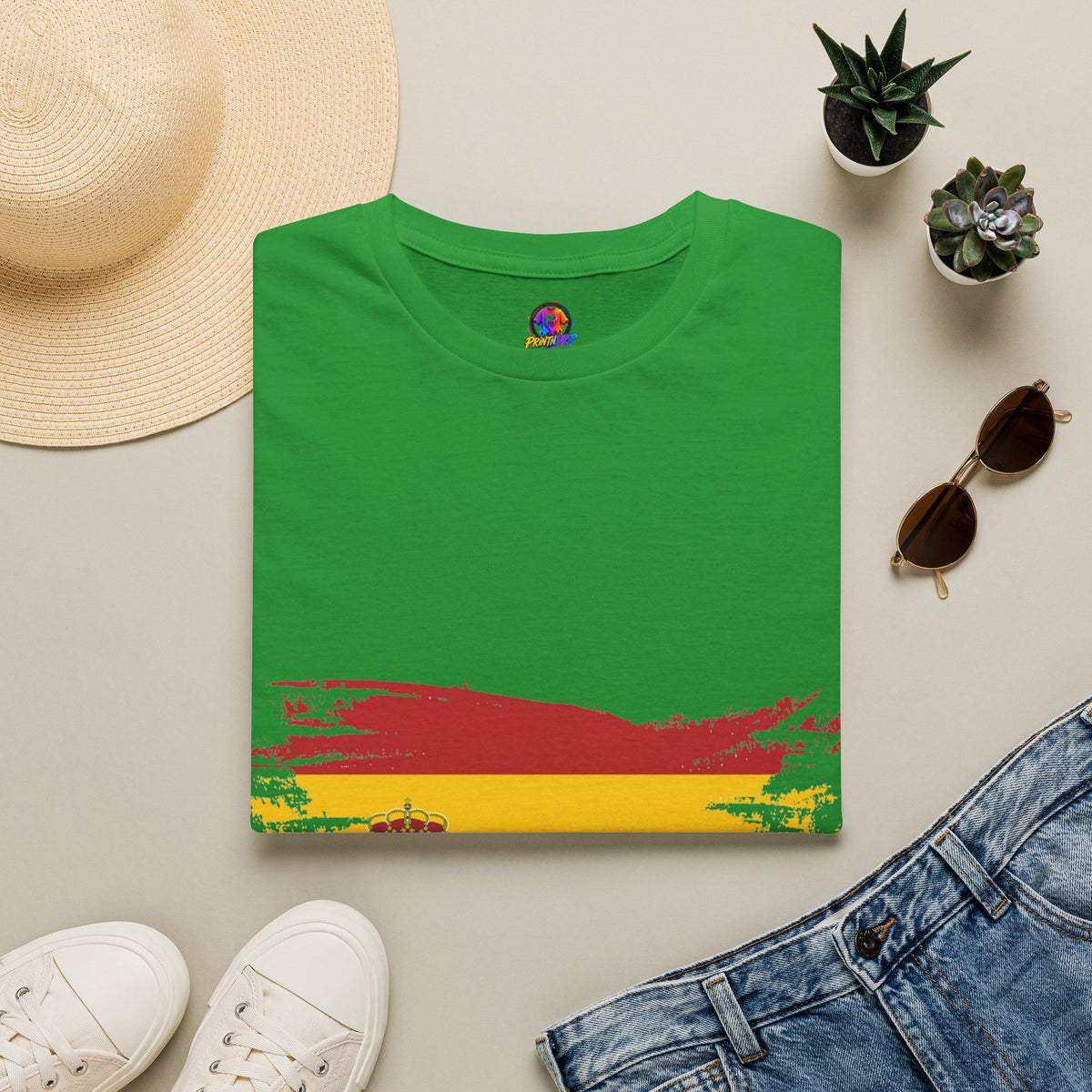 Spain Flag T-Shirt — Distressed Spanish Flag Graphic Tee