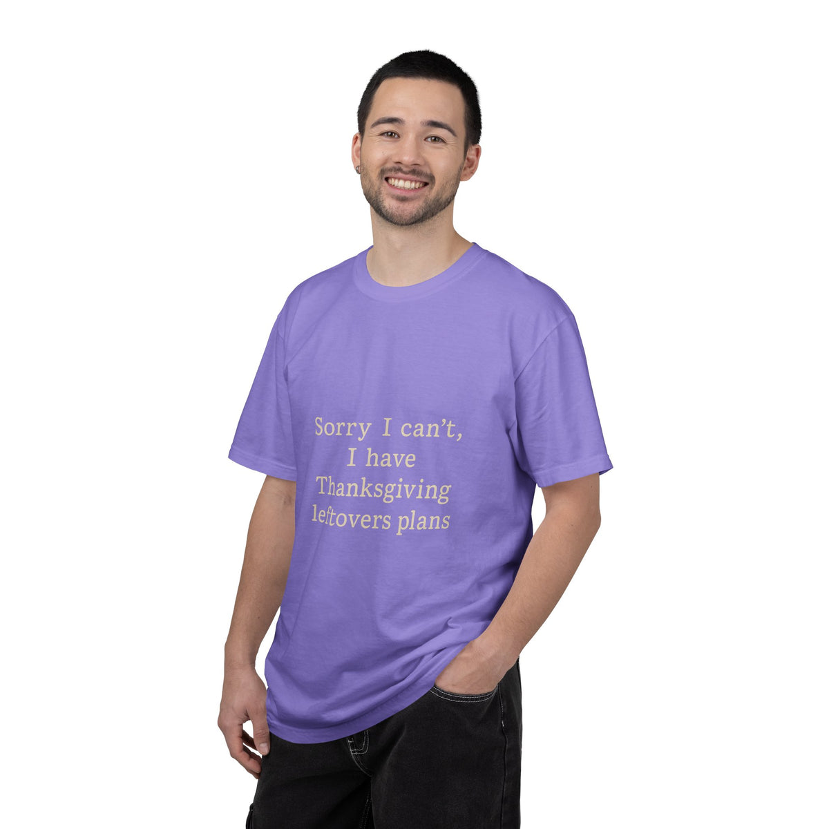 Thanksgiving Leftovers T-Shirt — "Sorry I can't, I have Thanksgiving leftovers plans" Garment-Dyed Tee - Trending Now - October 2026