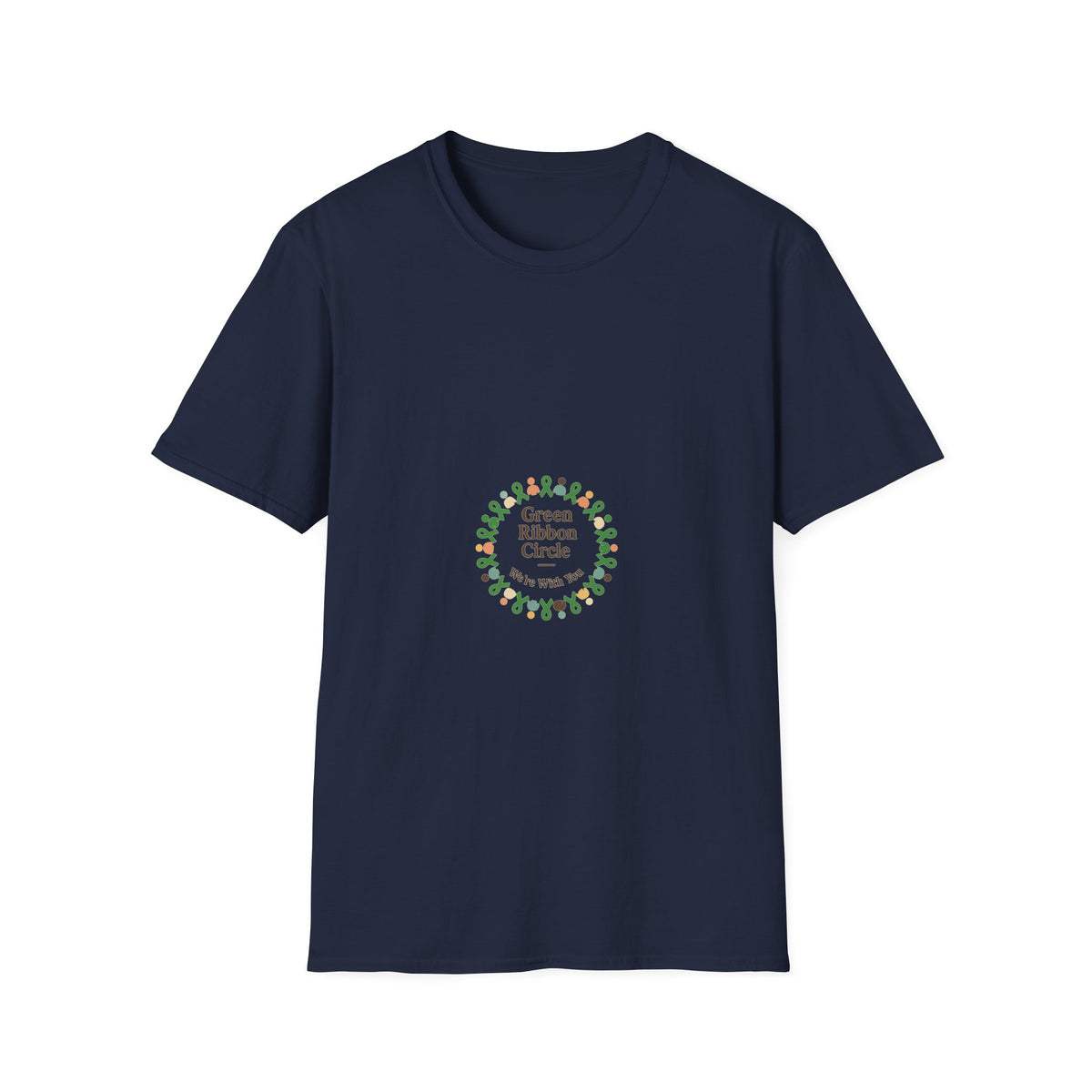Green Ribbon Circle T-Shirt — Awareness Support Tee - Trending Now - October 2026