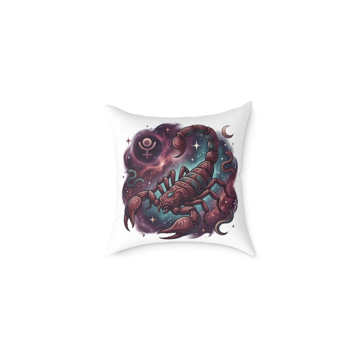 Scorpio Zodiac Astrological Square Poly Canvas Pillow