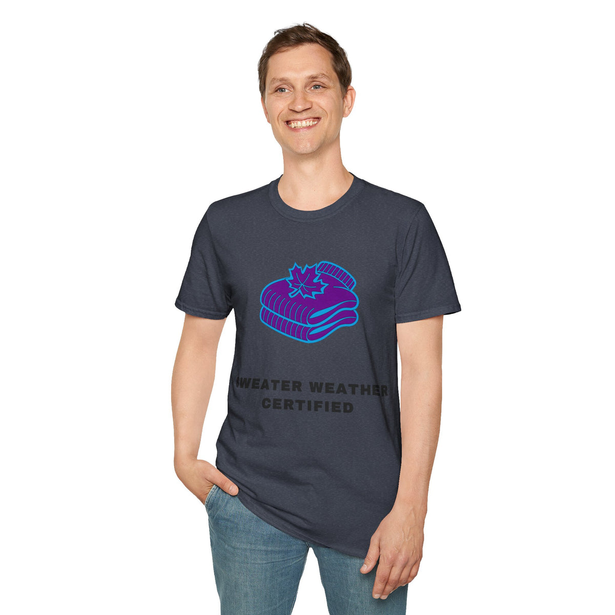 Sweater Weather T-Shirt — "Sweater Weather Certified" Cozy Fall Graphic Tee - Trending Now - September 2026