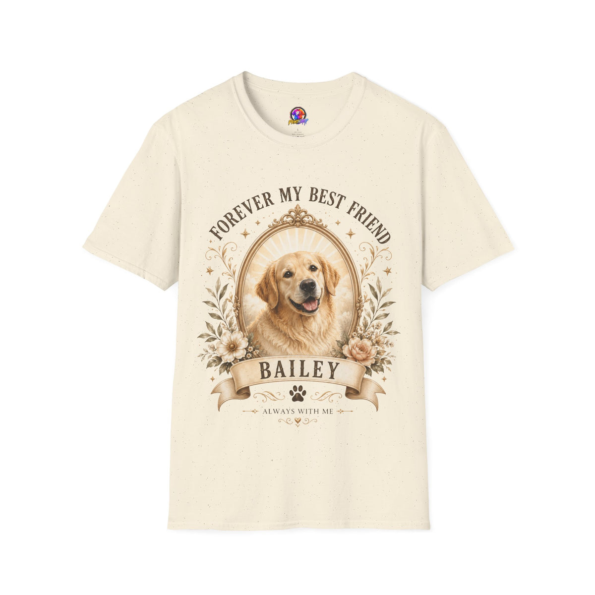 Dog Memorial T-Shirt — "Forever My Best Friend" Personalized Pet Tribute