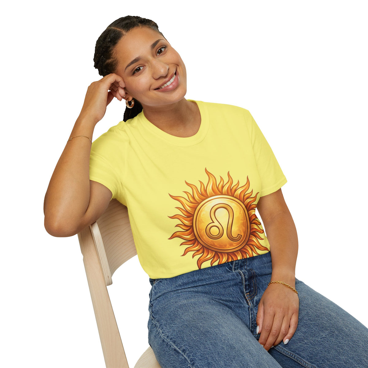 Leo Sun T‑Shirt — Zodiac Sunburst Graphic Tee