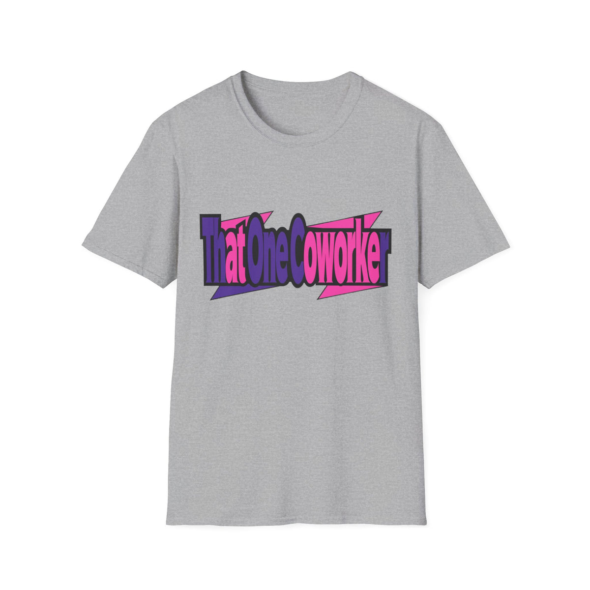 T-Shirt — Retro Pink & Purple 'That One Coworker' Graphic Tee - Trending Now - August 2026