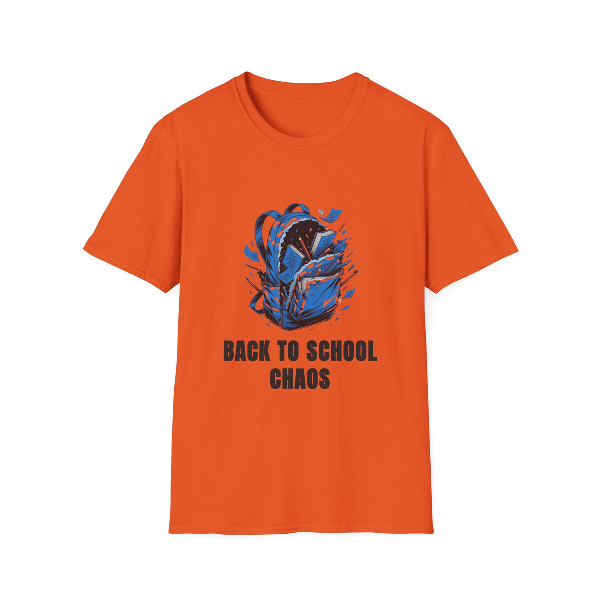Back to School Chaos T-Shirt — Graphic Backpack Design - Trending Now - August 2026