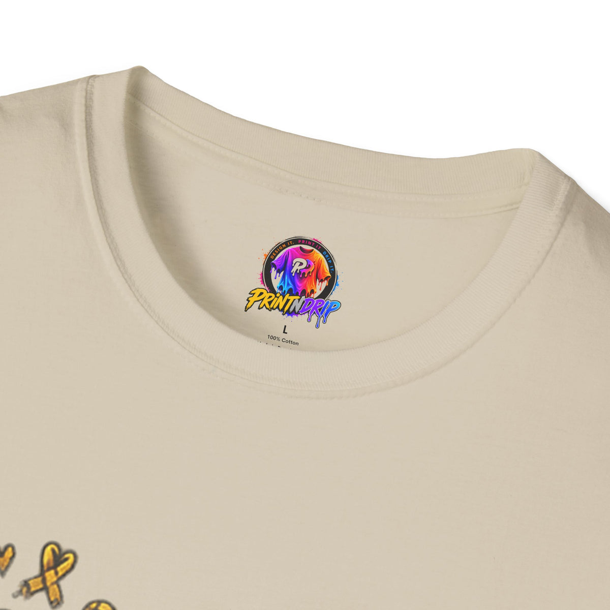 Hope Lives Here Gold Ribbon Butterfly Childhood Cancer Awareness T-Shirt