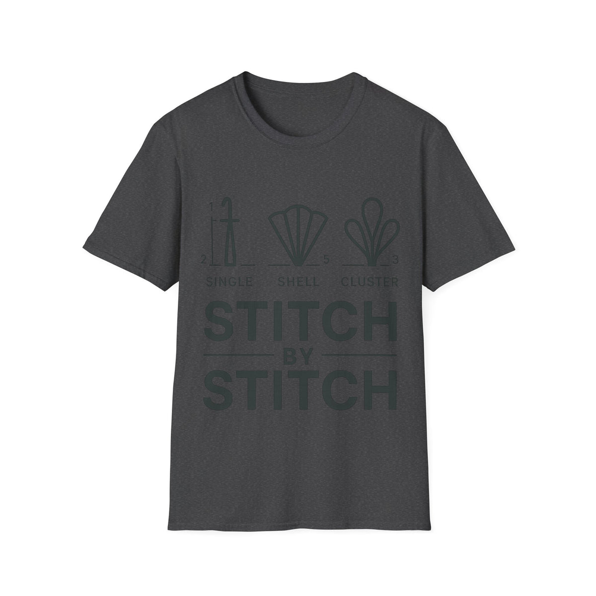 "Stitch By Stitch" Minimalist Crafting Tee | Sewing Knitting Embroidery T-Shirt - Trending Now - September 2026