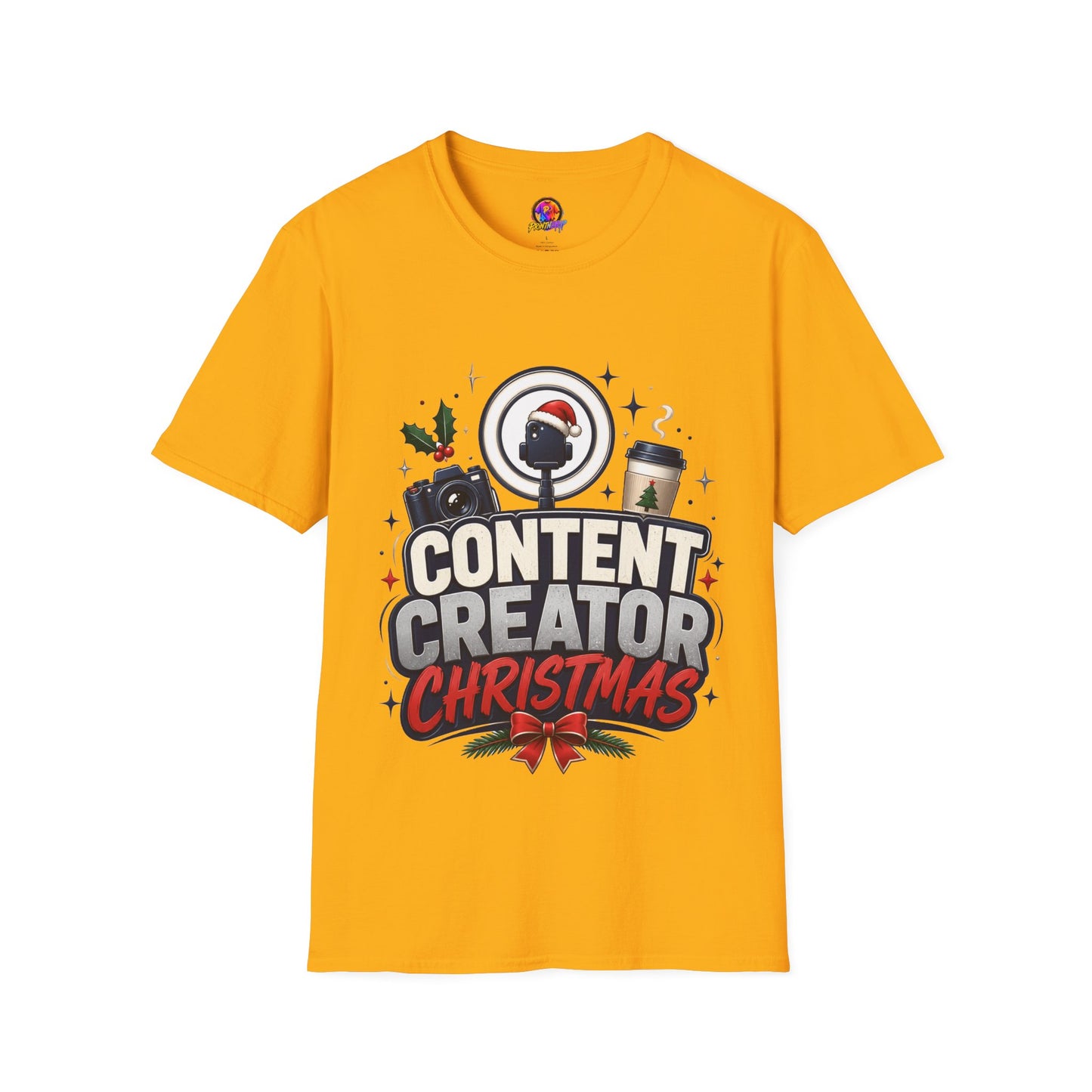 Content Creator Christmas T-Shirt