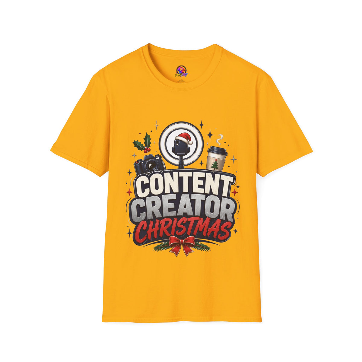 Content Creator Christmas T-Shirt