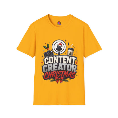 Content Creator Christmas T-Shirt