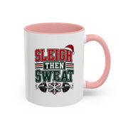 Modern Day Christmas Sleigh Then Sweat Coffee Mug