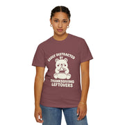 Easily Distracted by Thanksgiving Leftovers T-Shirt — Cute Turkey/Bear Holiday Tee - Trending Now - October 2026
