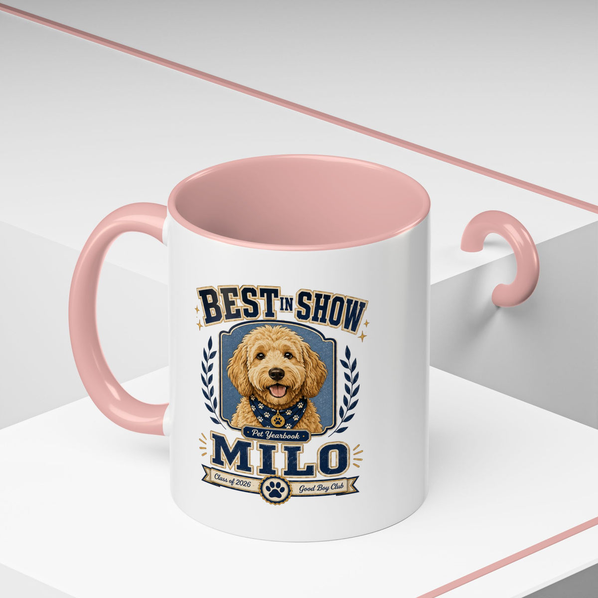 Milo Bailey Dog Dad Mom Best in Show Milo Coffee Mug — Personalized Dog Lover Accent Mug