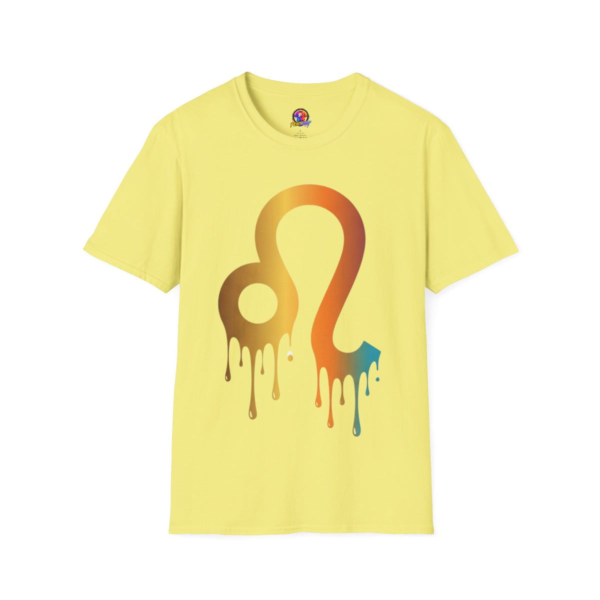 Leo Zodiac Drip T-Shirt — Colorful Astrology Sign Tee