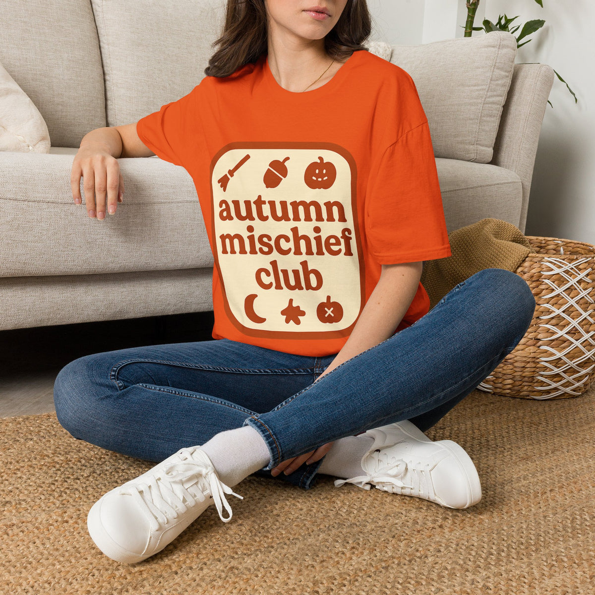 Autumn Mischief Club T-Shirt — Cozy Fall Graphic Tee - Trending Now - August 2026
