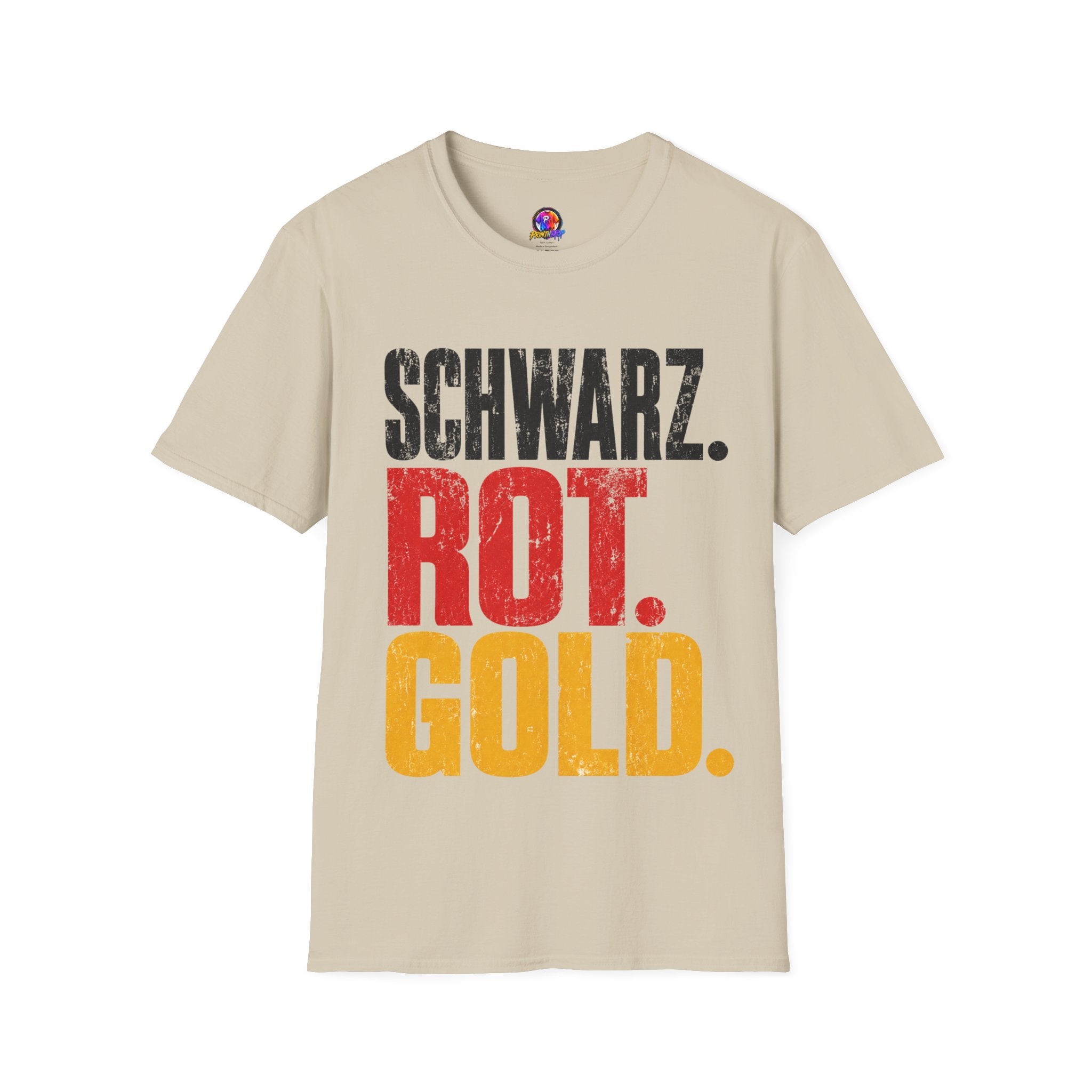 Germany Schwarz Rot Gold T-Shirt — German Flag Pride Graphic Tee