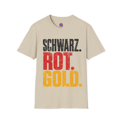 Germany Schwarz Rot Gold T-Shirt — German Flag Pride Graphic Tee