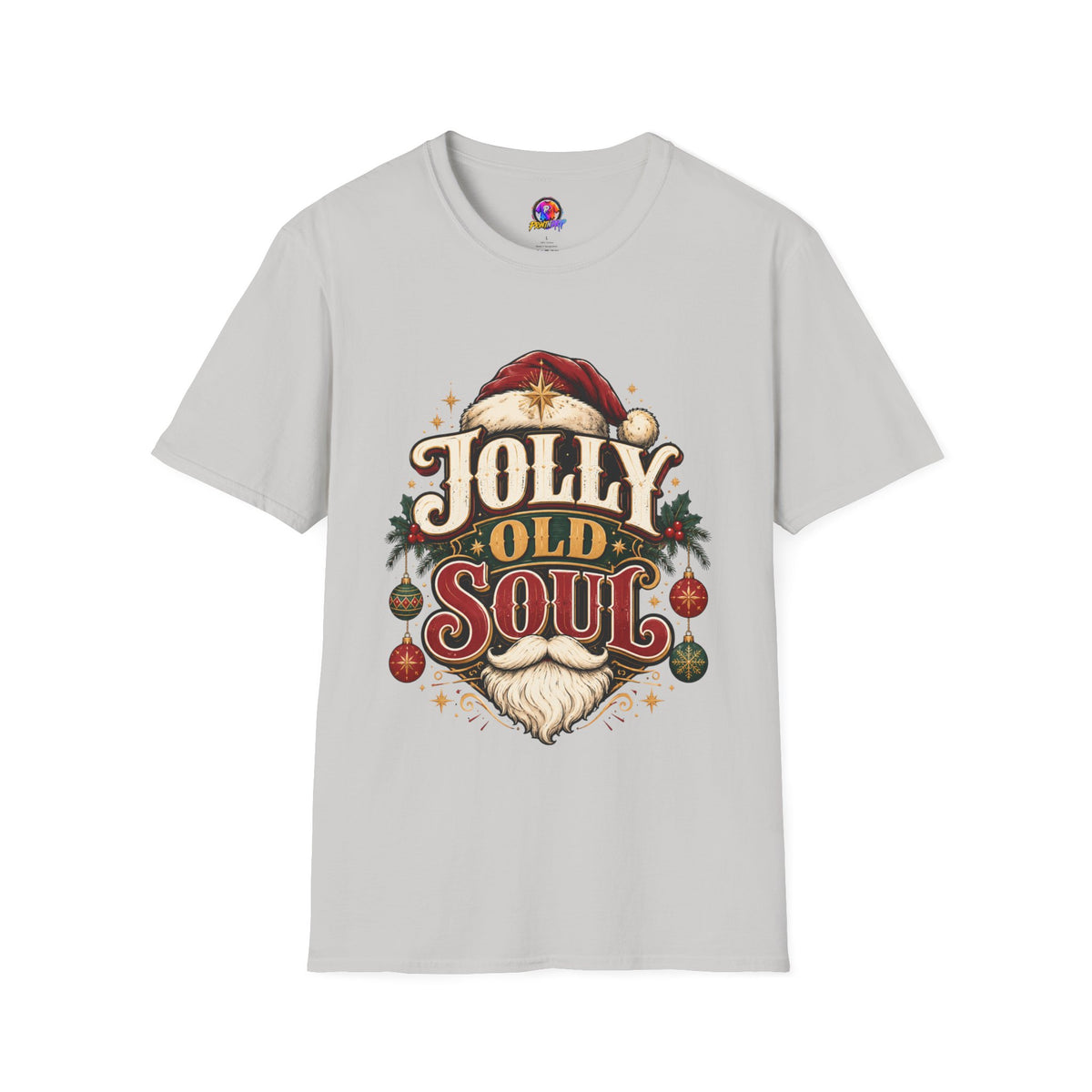 Jolly Old Soul T-Shirt — Vintage Santa Holiday Graphic Tee