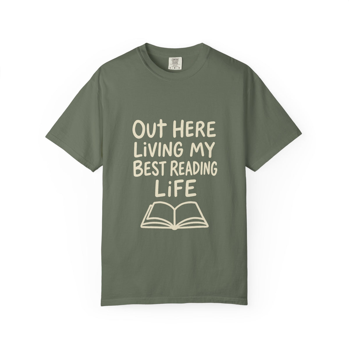 Reading Life T-Shirt — "Out Here Living My Best Reading Life" Book Lover Tee - Trending Now - October 2026