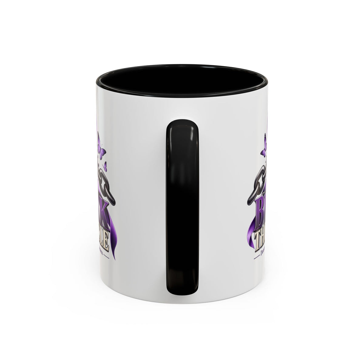 Break the Cycle Coffee Mug – Domestic Violence Awareness Purple Ribbon (11/15oz)