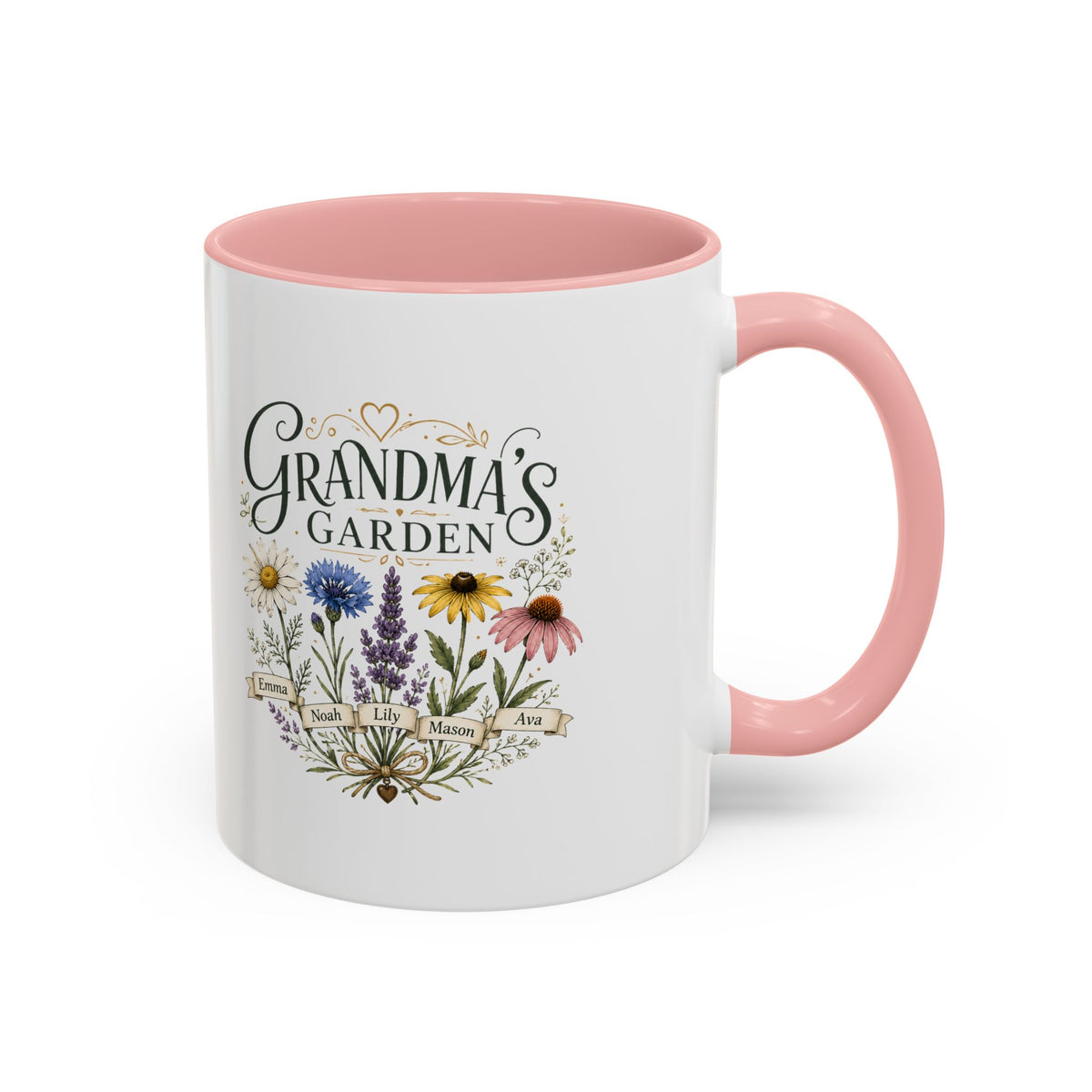 Milo Bailey Dog Dad Mom Grandma's Garden Floral Coffee Mug – Personalized  Accent Mug