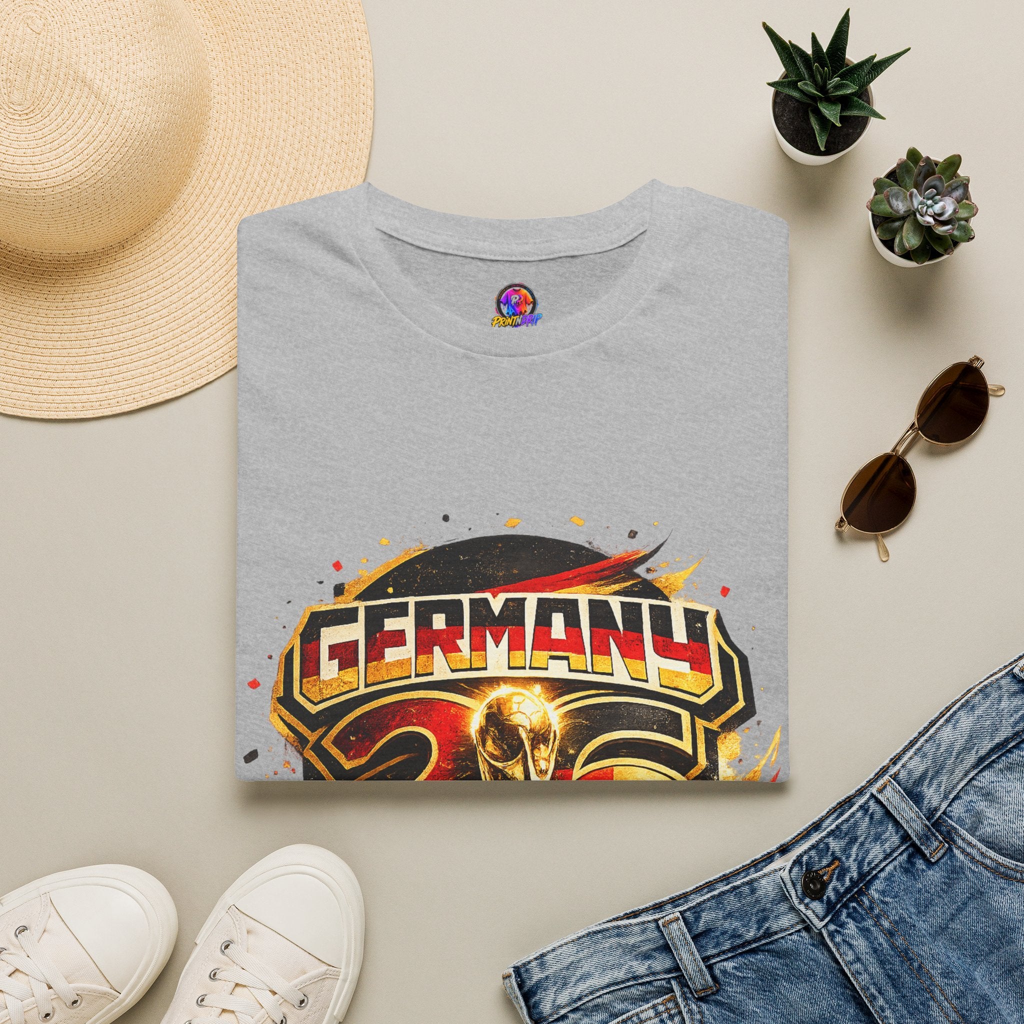 Germany 26 Skull Graphic T‑Shirt — Retro Soccer Fan Tee