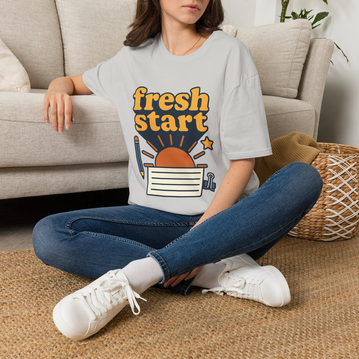Fresh Start T-Shirt – Retro Sunrise Graphic  - Trending Now - August 2026
