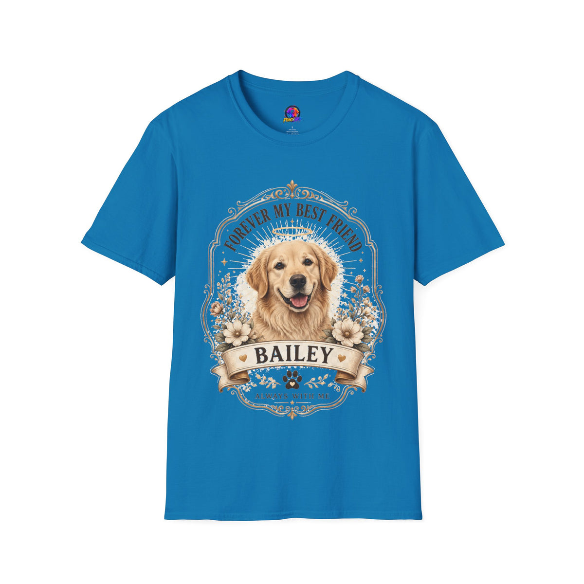 Forever My Best Friend Memorial Dog T-Shirt — Personalized Pet Tribute Tee
